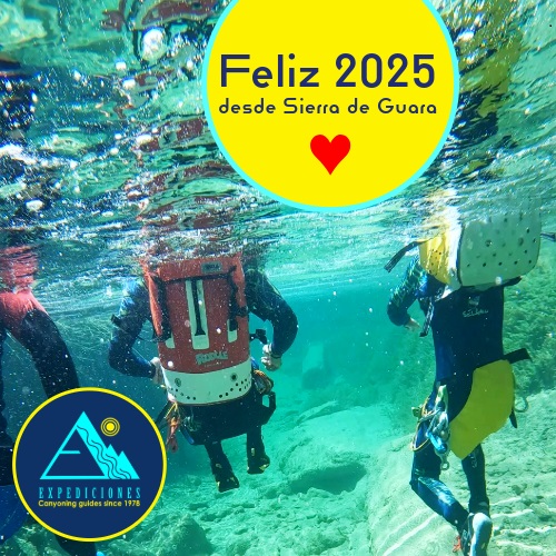 Feliz 2025 desde los barrancos de Sierra de Guara